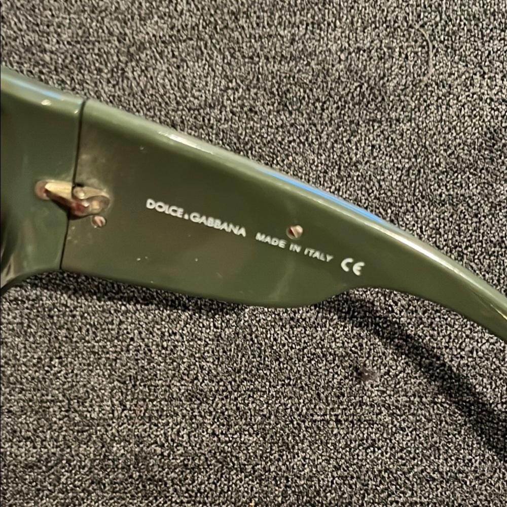 Dolce Gabbana Olive Green sheild Sunglasses - Picture 9 of 16